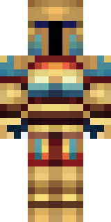 a gladiator in bronze arm guards and a red-plumed helmet