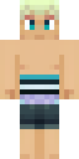 a summer surfer in board shorts with sun-bleached hair