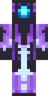 an end-realm sorcerer in obsidian robes with violet particles