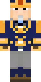 an airship captain in a navy coat with copper gadgets