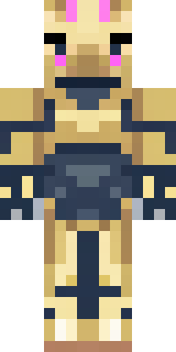 a piglin brute in gold armor with a snout and tusks