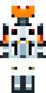 a mecha pilot in a white flight suit with a segmented helmet