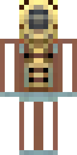 a rusty steampunk automaton with brass gears and pipes