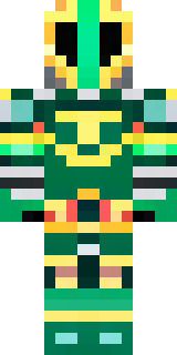 a knight in emerald armor holding a torch