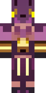 a nether hunter in crimson hide with glowing gold trim