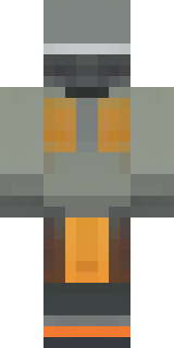 a battle-worn pilot in orange plating with scorch marks