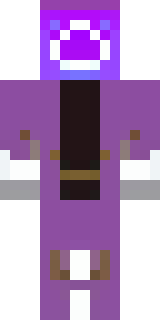 an arcane sorcerer in purple robes with glowing runes