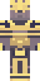 a piglin brute in gold armor with a snout and tusks