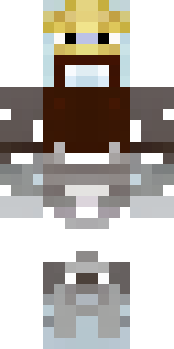 a frost viking in white furs and a horned helm