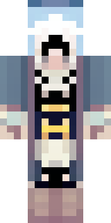 a ghostly pirate with pale skin and a tattered blue coat