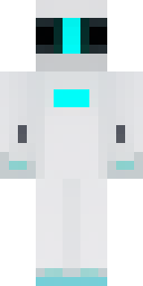 a sleek white service robot with a single cyan sensor