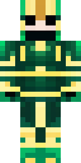 a jade samurai in green and gold ceremonial armor