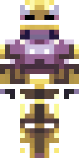 a piglin brute in gold armor with a snout and tusks