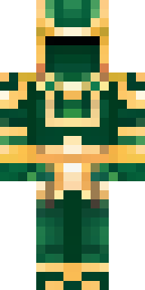 a jade samurai in green and gold ceremonial armor