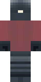 a shadow ninja in matte black with a red scarf