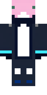 a cyberpunk mercenary in a black jacket with neon-pink circuitry