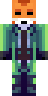 an anthropomorphic fox in a green explorer jacket