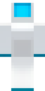 a sleek white service robot with a single cyan sensor
