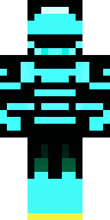a neon cyber-ninja in dark bodysuit with teal light trim