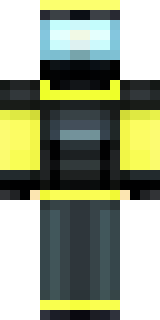 a modern scuba diver in a black wetsuit with a yellow tank