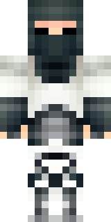 a white-clad ninja with silver throwing stars and a hood