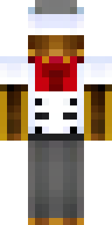 a cheerful chef in a white coat and tall hat with a wooden spoon