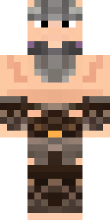 a viking warrior in fur and iron with a braided beard