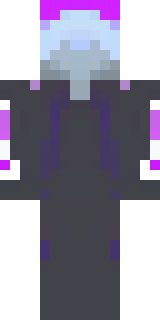 an end-realm sorcerer in obsidian robes with violet particles
