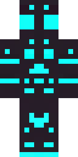 a neon cyber-ninja in dark bodysuit with teal light trim