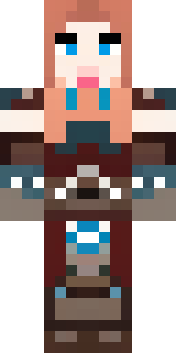 a shieldmaiden in leather armor with war paint