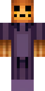a Halloween pumpkin-headed figure in a dark cloak