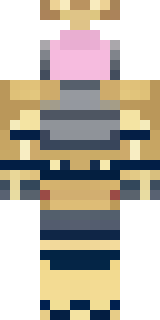 a piglin brute in gold armor with a snout and tusks