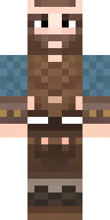 a viking warrior in fur and iron with a braided beard