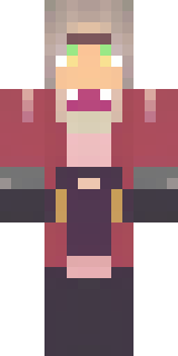 a fire mage in crimson robes with burning orange sleeves