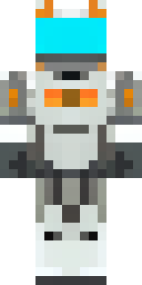 a mecha pilot in a white flight suit with a segmented helmet