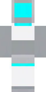 a sleek white service robot with a single cyan sensor