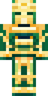 a jade samurai in green and gold ceremonial armor