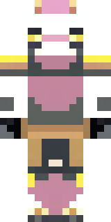 a piglin brute in gold armor with a snout and tusks