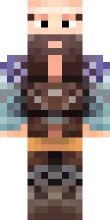 a viking warrior in fur and iron with a braided beard