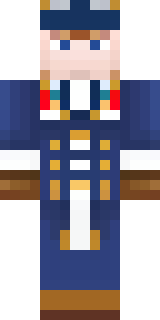 an airship captain in a navy coat with copper gadgets