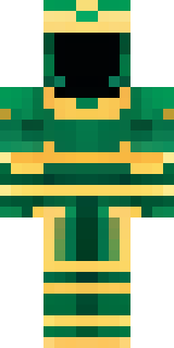 a jade samurai in green and gold ceremonial armor