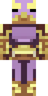 a piglin brute in gold armor with a snout and tusks