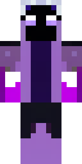 an end-realm sorcerer in obsidian robes with violet particles