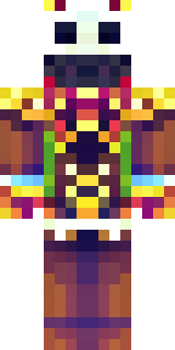 a golden pirate with an eyepatch and a parrot on the shoulder
