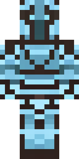 a frost knight in ice-blue armor rimed with snow