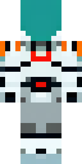 a mecha pilot in a white flight suit with a segmented helmet