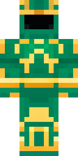 a jade samurai in green and gold ceremonial armor