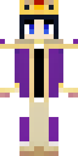 a young king in an ermine-trimmed purple cloak and gold crown