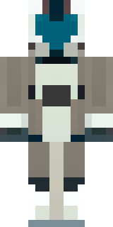 a mecha pilot in a white flight suit with a segmented helmet