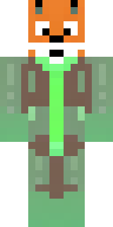 an anthropomorphic fox in a green explorer jacket